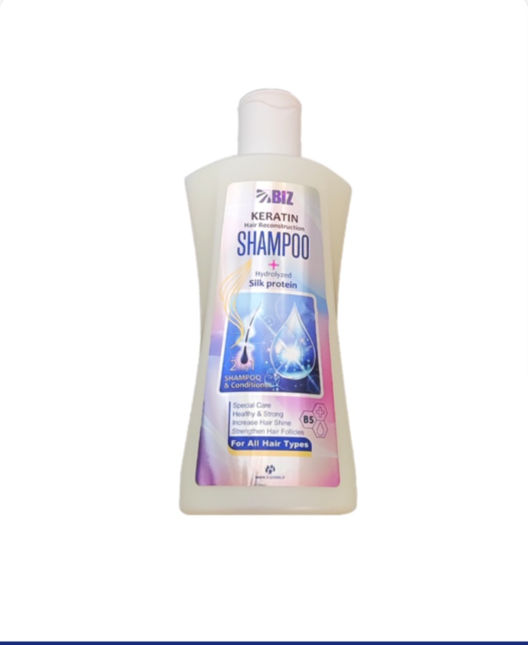 شامپو کراتینه و پروتئین هیدرولیز شده ابریشم