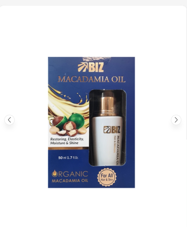 روغن ماکادمیا خالص BIZ