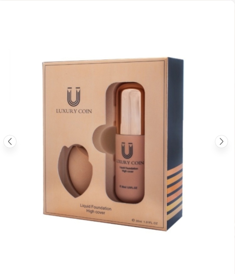 ست کرم پودر لاکچری کوین به همراه پد ۵۵۳