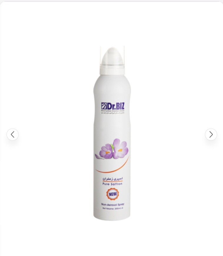 اسپری زعفران طبیعی ۲۰۰ میلی Dr Biz8
