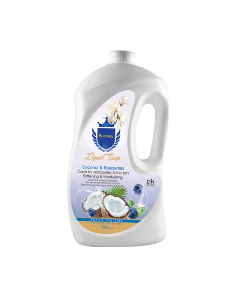 صابون مایع نارگیل و بلوبری گالن ۱۵۰۰ میلی لیتر
