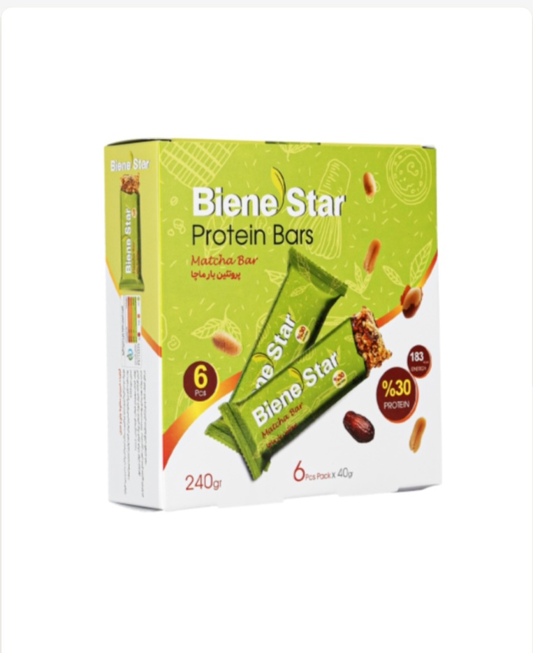 پروتئین بار ماچا - بسته ۶ عددی