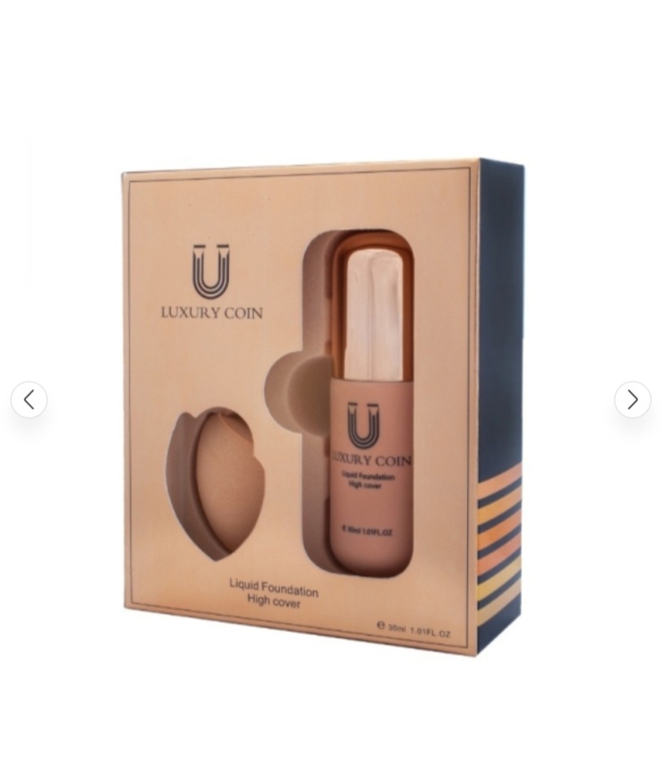 ست کرم پودر لاکچری کوین به همراه پد ۵۵۵