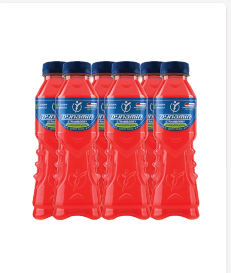 نوشیدنی ورزشی داینامین باکس ۶ عددی ، توت فرنگی