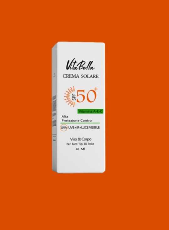 کرم ضد آفتاب spf50 ، بی رنگ حجم ۴۰ میل ویتابلا